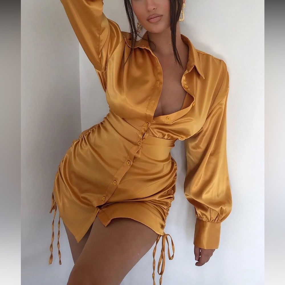 Gold Mini Dress